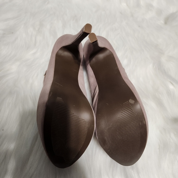 NIB Shoemint Blush Suede Mary Jane Platform Heel, size 9 1/2 - Picture 3 of 5